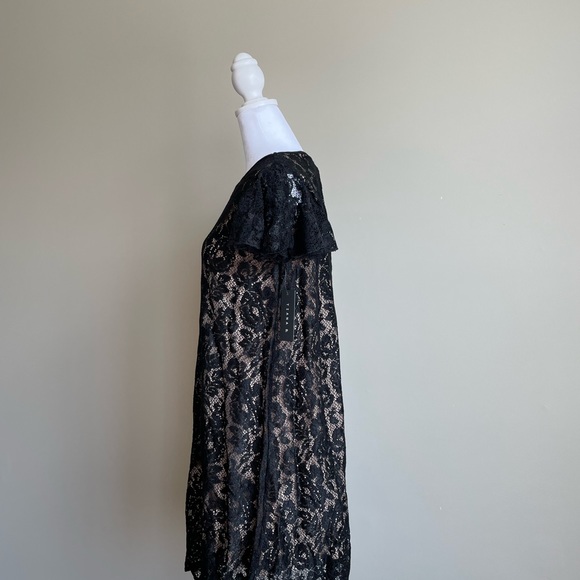 Tiana B. Short Sleeve Lace Overlay Dress - Picture 2 of 10